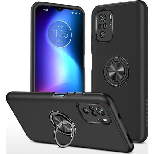 For Xiaomi Redmi Note 10 Pro Case Shockproof Armor Ring Stand Cover Xiaomi Redmi Note 10S Note10 10Pro Car Magnetic Holder Cases