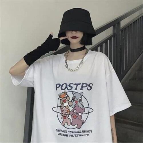 Cute Lovely Style T shirts Women Spring Summer New Short Sleeve O Neck T shirt Woman Casual Loose Woman Tshirt Top