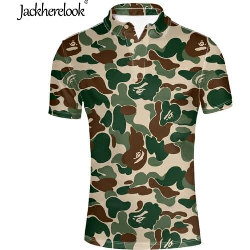 Jackherelook Mens Camouflage T-Shirts