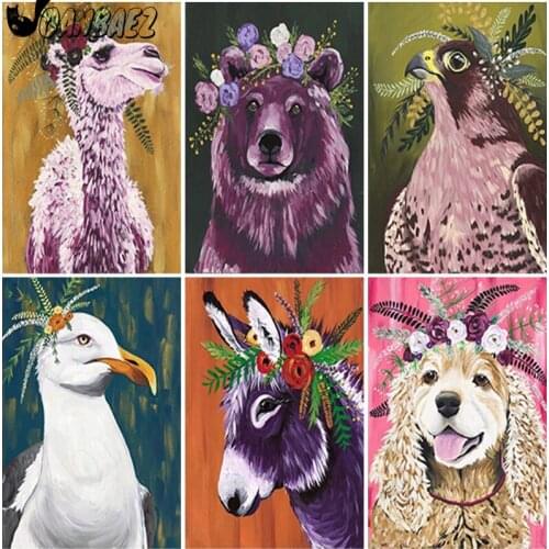 Garland Animal Diamond Painting 5D Diy Panda Mosaic Embroidery Donkey Cross Stitch Set Hand Inlaid Crafts Home Decoration