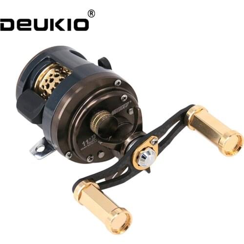 DEUKIO Baitcasting Reel Fishing Seawater Freshwater All Metal Spool Spinning Reel 11+1BB 6.2:1 High Speed Fishing Reel Light New