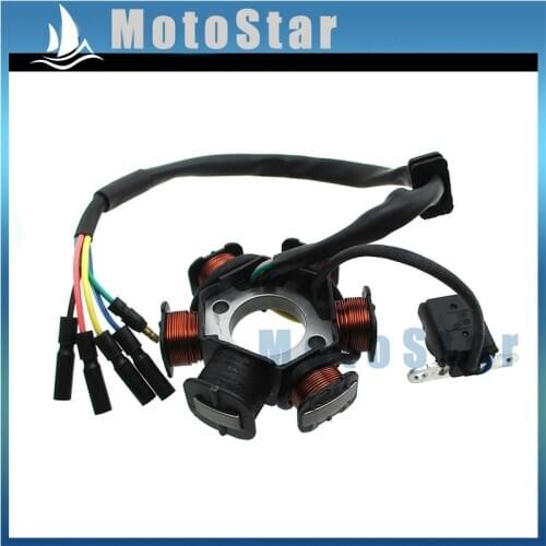Engine Magneto Stator Coil For 50cc 110cc 125cc Electric Start Pit Dirt Bike ATV Quad Go Kart
