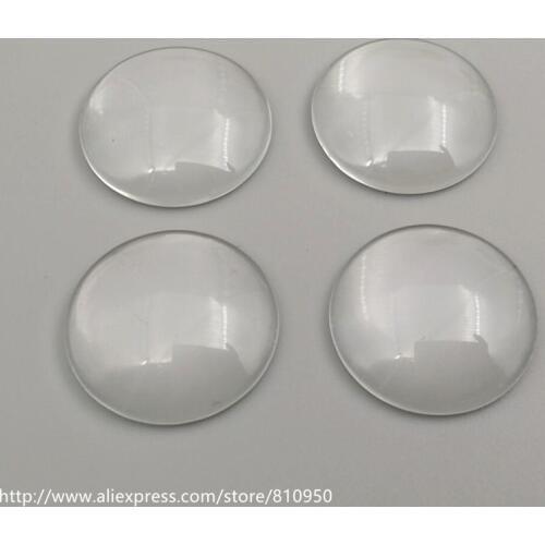 50pcs/lot 25mm Round Clear Transparent Flat Glass Cabochon&Glass Dome Cover Pendant Cameo Settings jewelry accessories