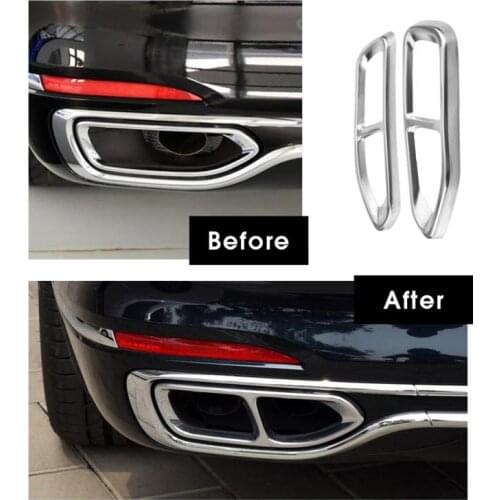 Hot Sell Car Accessories Stainless Steel Tail Exhaust Pipe Output Cover Trim decoration for BMW 7 Series G11 G12 2016 2017 2018