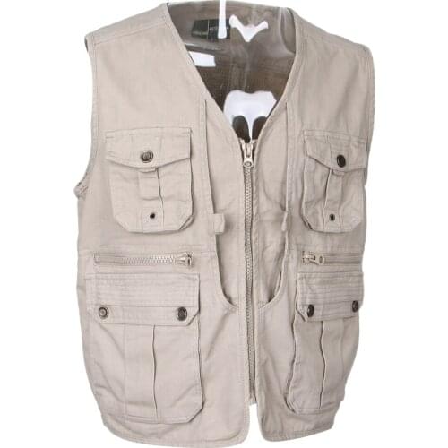 Mens Hiking Fishing Vest with Multi-pocket, Quick Dry Outdoor Utility Photography Journalist Travel Vest