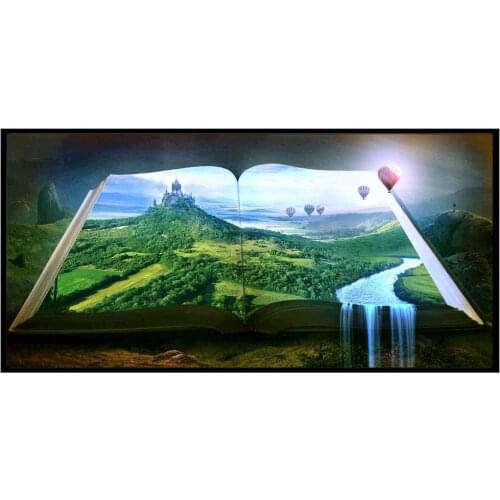 5d Diy Diamond Painting Landscape Imitation Cross Stitch Kit Embroidery Art Mosaic Rhinestone Decorative Painting