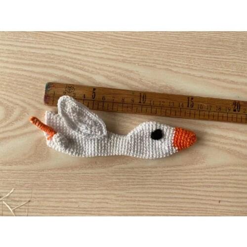 100% cotton amigurumi crochet kits, with tool, material, patterns, The Swan, amigurumi crochets kits,DIY brooch amigurumi Kits