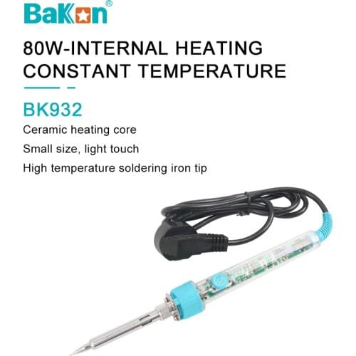 Bakon BK932 Soldering Iron Internal Heating Type PC Transparent Constant Temperature Welding Tools