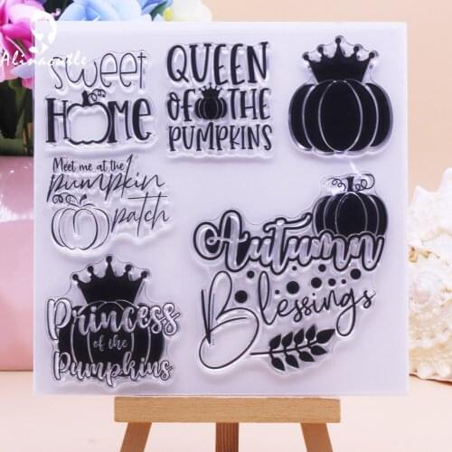 CLEAR STAMPS Pumpkin Autumn Blessing Scrapbooking Handmade Card Album Paper Craft Rubber Transparent Silicone Stamp