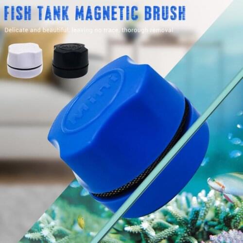Magnetic Aquarium Fish Tank Brushes Floating Clean Glass Window Algae Scraper Cleaner Brush Aquarium Accessories Cleaning Tools