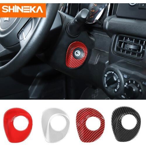SHINEKA Interior Mouldings For Suzuki Jimny 2019+ Car Key Hole Ignition Switch Decoration Stickers For Suzuki Jimny 2019 2020