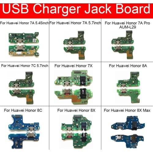USB Charger Port Dock Board For Huawei Honor 7A 7C 7X 7A Pro 8A 8C 8X Max For Honor Play 7 Charging Jack Board Repair Parts