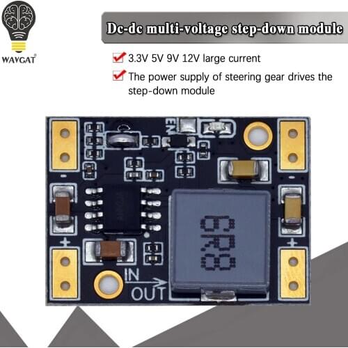 Steering gear power drive multi-function mini step-down module Power plate 3.3V 5V 9V 12V LED INDICATOR Diy voltage module