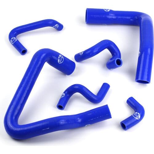 #0464 For FORD MUSTANG GT/Cobra V8 V6 MT 1986-1993 Silicone Radiator Hose Kit Blue