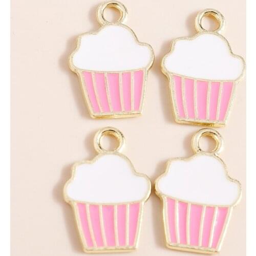 10pcs 13*16mm Summer Series Drinks Ice Cream Charms Pendants Necklaces Earrings Making Accessories Diy Jewelry Accessories