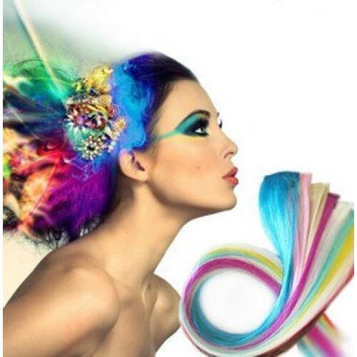 10pcs Colorful Braider Synthetic hair Straight Accessory Clip in on cosplay braiding anime styling tools