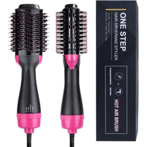 3 IN 1 One Step Hair Dryer Volumizer Electric Blow Dryer Hot Air Brush Hair Straightener Curler Comb Hair Dryer And Styler