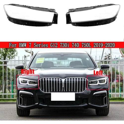 Car Headlight Lens For BMW 7 Series G12 730i 740 750L 2019 2020 Transparent Lampshades Lamp Shell Waterproof Bright Cover