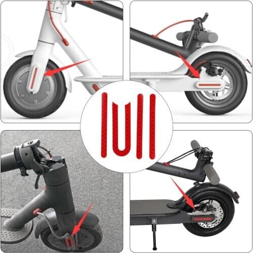 Front Rear Wheel Cover Protective Shell Reflective Sticker for Xiaomi M365 Electric Scooter Skateboard Accessories