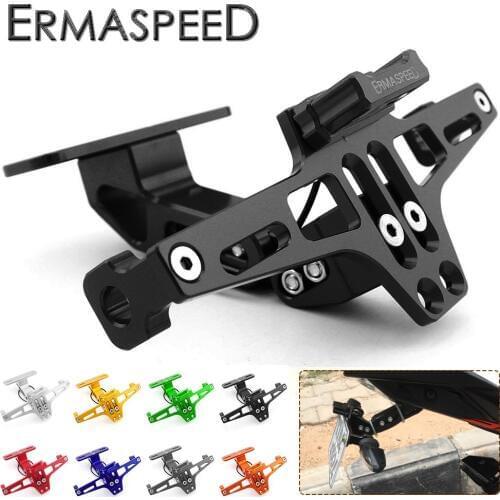 Black Motorcycle License Plate Holder with LED Light CNC Aluminum Number Plate Bracket for BMW e60 e90 e92 g30 e46 Accessories
