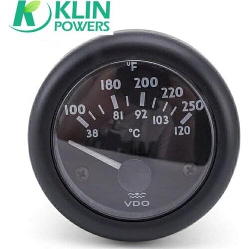12V 24V VDO Diesel Generator Set Water Temperature Gauge 38~120