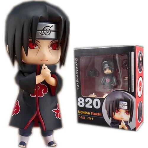 Naruto Anime Figure Uchiha Itachi #820 Cute Action Figurine Manga Figural Figma Model Statue Naruto Shippuden Juguete Brinquedos
