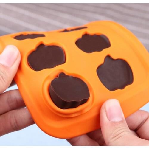 Halloween Cake Mold Silicone Skull Wizard Hat Pumpkin Shape 3D Chocolate Mold Fondant Diy Cupcake Decoration Baking Accessories