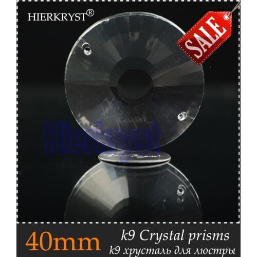 HIERKYST 10 pcs K9 Glass Crystal Prisms Pendants Chandeliers Parts Lustres Rainbow Lamp Lighting Hang Drops 40mm 1.57" #1932A
