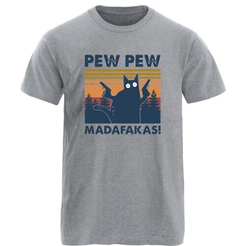 Pew Madafakas Cotton Oversize Mens T-shirts Streetwear High Quality Clothing Tees Male Casual Hipster Plus Size Ropa De Hombre