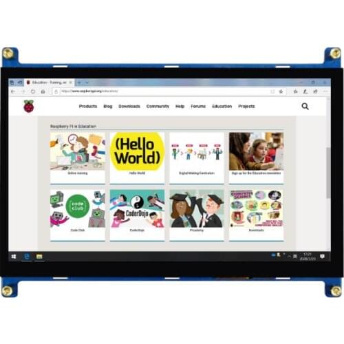 IPS/TN 7 inch TFT LCD USB Capacitive Touch Screen with Adapter Board for win7/win8/win10 RPi 1024*600 HDMI-compatible Interface