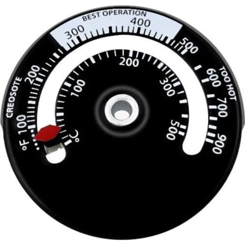 Magnetic Stove Flue Pipe Thermometer Stove Burn Indicator Heater Temperature Gauge Woodburner Stove Pipe Fan Thermometer