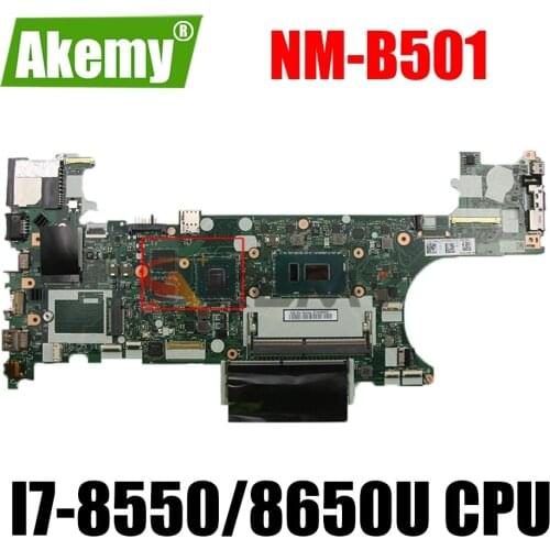 ET480 NM-B501 For Lenovo Thinkpad T480 notebook motherboard With CPU I7-8550/8650U mainboard 100% fully tested