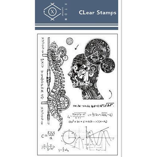 11*16cm Mechanical kyi Transparent Clear Stamps / Silicone Seals Roller Stamp for DIY scrapbooking photo album/Card Making