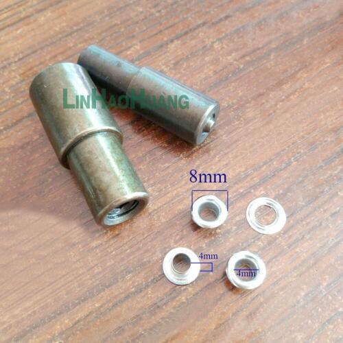 Metal eyelets Install Mold the machine for buttons. Eyelets installation tool. Metal stomatal 2017062901