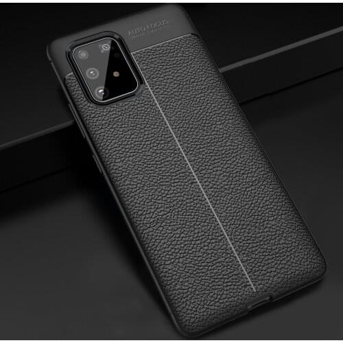 A91 Case for Samsung Galaxy A91 Litchi Pattern leather Soft TPU COVER for Samsung Galaxy M80S Coque for Samsung M80S Capa Fundas