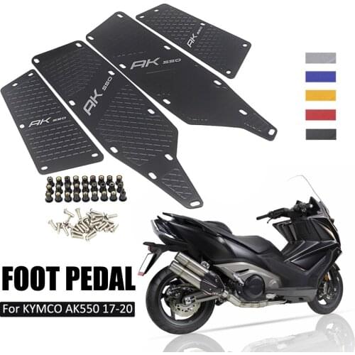 NEW Motorcycle Floorboards Foot Pegs Pedal Front and Rear Footrest Footboard Step For KYMCO AK550 KYMCO AK 550 2017-2020