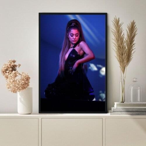 Ariana Grande Poster Hip Hop Rapper Pop Music Star Canvas Print Art Wall Painting Home Decoration Gift