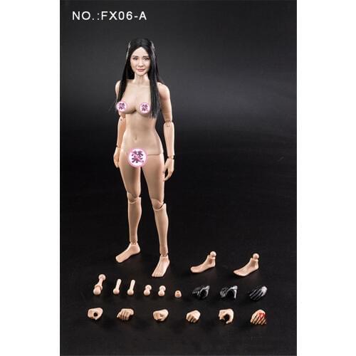 In Stock 1/6 VERYCOOL FX06A/FX06B Asia Star Girl Yang Mi Curly Hair Head Sculpt and VC 3.0 Body Figure without Clothing Set