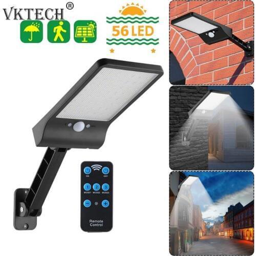 56 LED Remote Control Solar Light LED Outdoor Waterproof Solar Wall Light Garden Street Lamp Garden Decoration Dropshipping