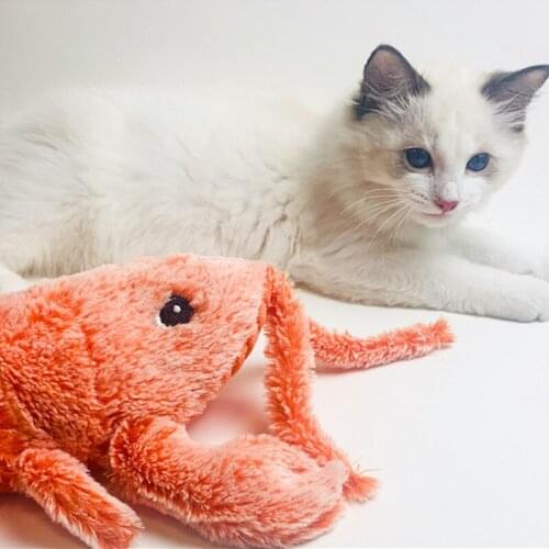 Creative Pet Products Pet Plush Toy Tease Cat Toy Electric Jump Shrimp with Cat Pet Products