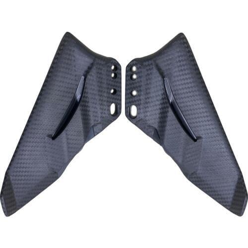 Universal Motorcycle Winglet Matte Carbon Color ABS Wing Kit Spoiler For Ninja400 CBR600RR CBR1000RR