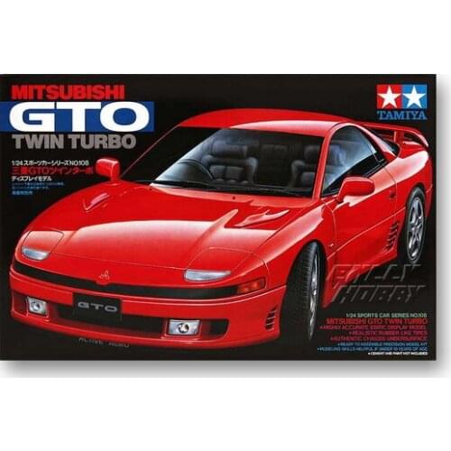 1/24 Tamiya Plastic Assembly Car Model Toy Mitsubishi GTO Twin Turbo DIY Assembly Kit #24108