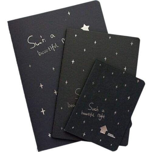 1 Notebook Diary Black Paper Notepad 16k 32k 56k Sketch Graffiti Notebook For Drawing Painting Office School Stationery Gifts
