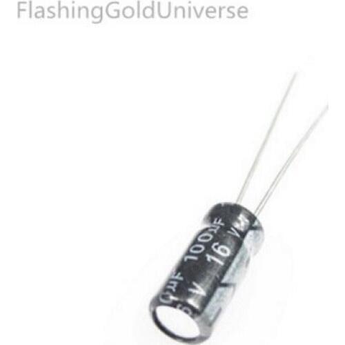 500 PCS /16V 5*11mm DIP 16V 100uF Aluminum Electrolytic Capacitor 100uF16V best quality New origina