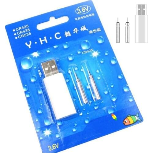 Fishing Float Rechargeable CR425 Battery Match USB to Use Suits for Different Charger Devices Fishing Tackles A01