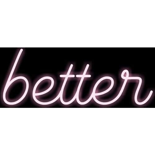 14“ Better Acrylic Custom Neon Light Lamp Sign Beer Handmade Real Glass Decorate Home Wall Room Windows Tube Artwork