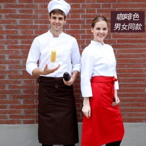 Hotel restaurant white chef large apron services bust long work aprons canada thanksgiving aprons smock free shipping