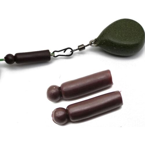 20PCS Carp Fishing Accessories Soft Buffer Beads for Helicopter Rig Chod Heli Buffer Sleeve Beads Round Head Carp Method Feeders