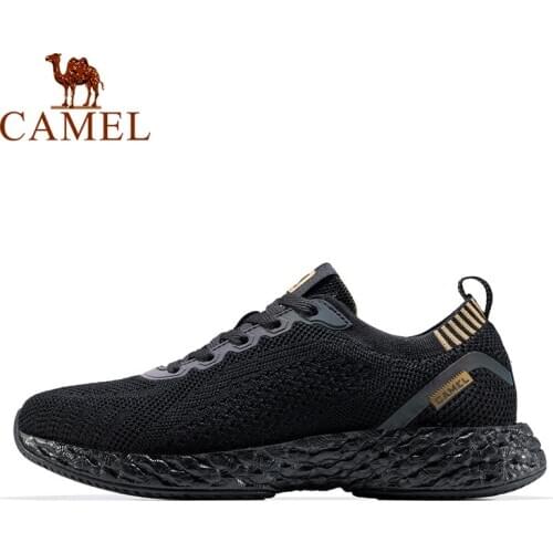 CAMEL Official Original Men Shoes Women Black Sports Shoes Outdoor Running Shoes Shock-absorbing Sneakers Unisex Fashion Shoes