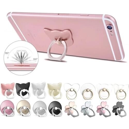 Transparent Finger Ring Mobile Phone Stand Holder For iPhone 11 Pro XS Max X XR 8 7 6 SmartPhone Stand For Samsung cell phone